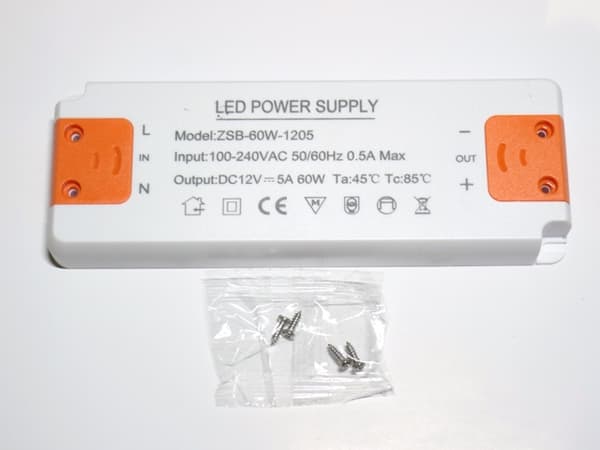 Led Driver 60w Transformator  220v AC ---> 12vDC .