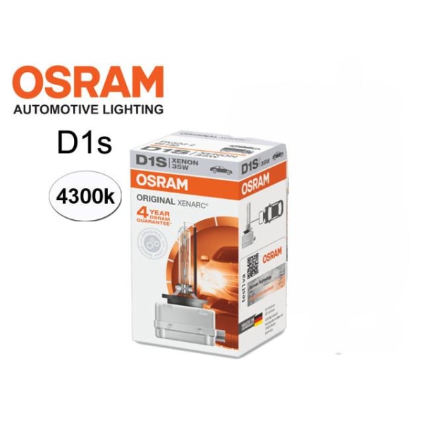 Osram D1S 35W 4300k XENARC Original xenon lampor 1-pack PK32d-2 Metall utseende