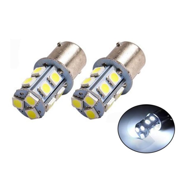 Ba15s r5w r10w 1156 Led lampor 6000K 2-pack Silvergrå