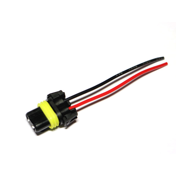 Xenon - Led AMP kontakter HB4 9006 HB3 hona + hane 2-pack Svart