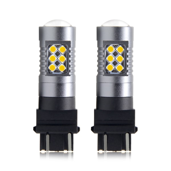 T25 p27/7w 3157  Led lampa 6000K 2-pack 12v Vit