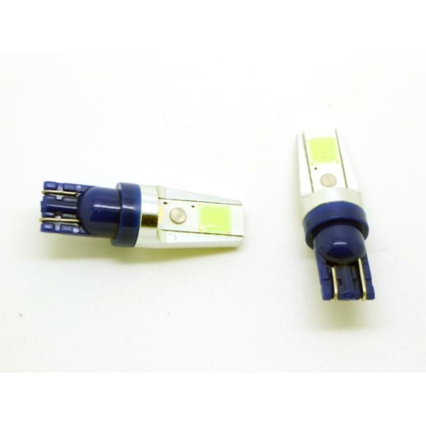 T10 w5w isblå Led lampor Canbus m. COB chip 2-pack