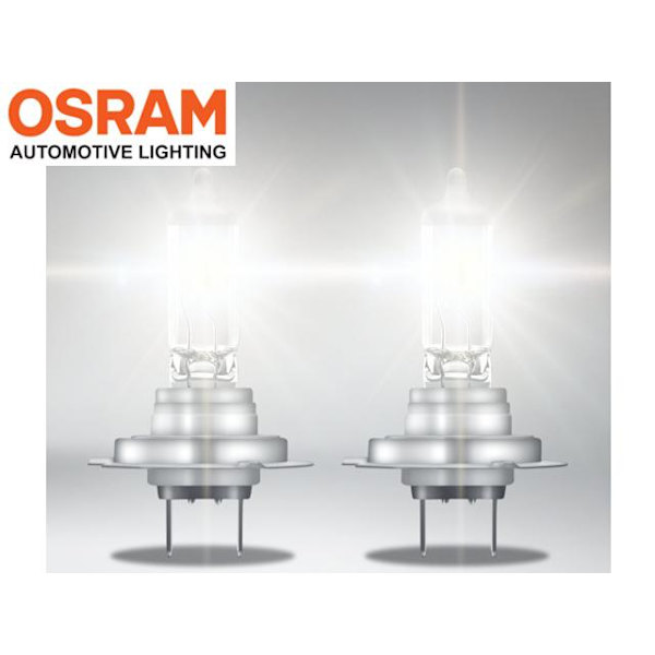 Osram H7 SUPER BRIGHT halogen premium lampor 12v DC px26d Metall utseende