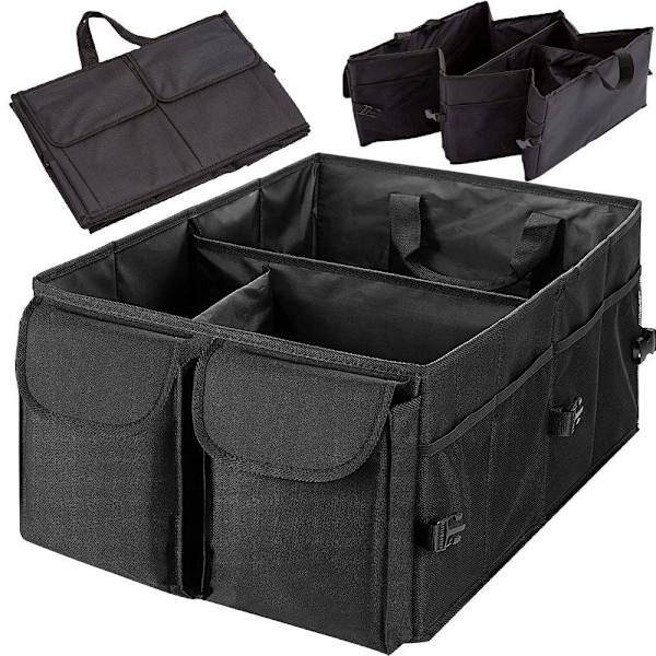 Bagagerumstaske / Foldbar Organizer til Bil - Opbevaring Sort