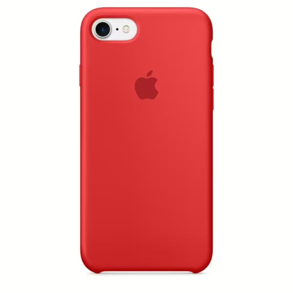 Apple silikondeksel til iPhone SE (2022), iPhone SE (2020), iPhone 8, iPhone 7 (rød)