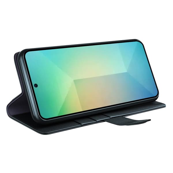 Ægte Læder Cover Samsung Galaxy S25 Sort