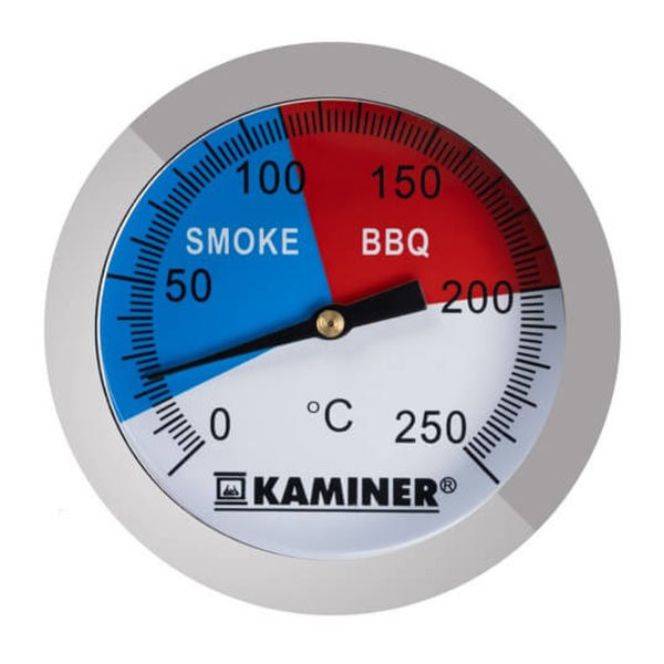 Analog Grill- och Rökttermometer Stektermometer silver