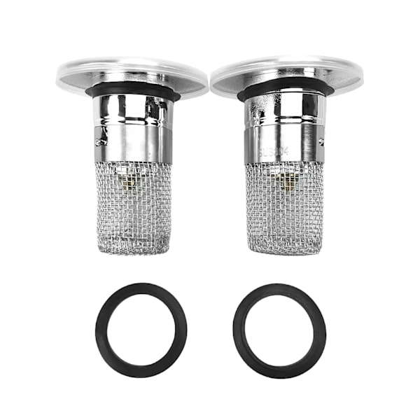 2-pack avloppssil med propp / tvättställspropp för diskho