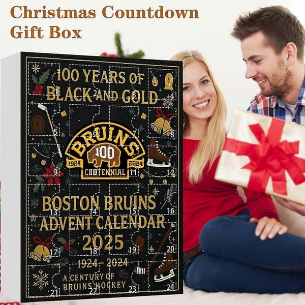 2026 Boston Bruins Julekalender, 100 år med sort og guld