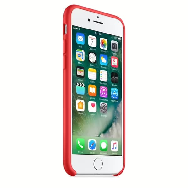 Apple silikondeksel til iPhone SE (2022), iPhone SE (2020), iPhone 8, iPhone 7 (rød)