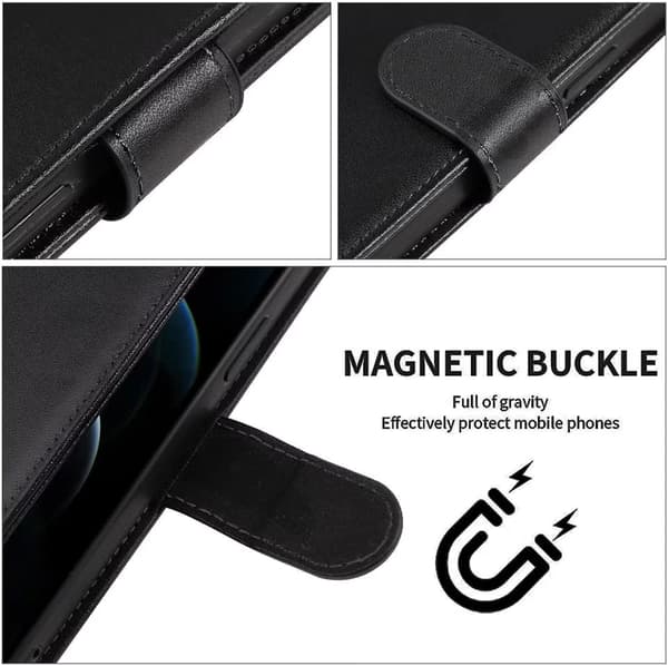 Samsung S26 Plånboksfodral Svart