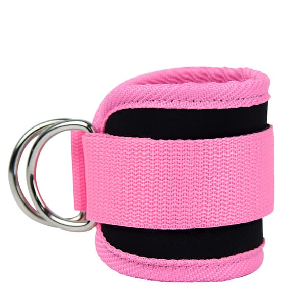 Ankelrem för styrketräning med kabelmaskiner Rosa Rosa Pink