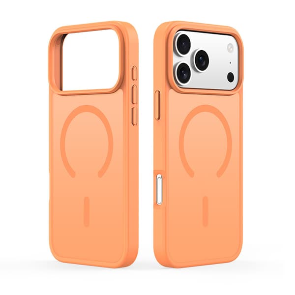 Läpinäkyvä TPU-pehmeä suojakotelo iPhone 18 Pro / 18 Pro Max -puhelimelle (täysin peittävä) Orange IPhone18Pro Max