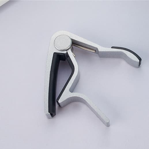 Gitar-capo i aluminiumslegering for akustiske gitarer Sølv Sølv