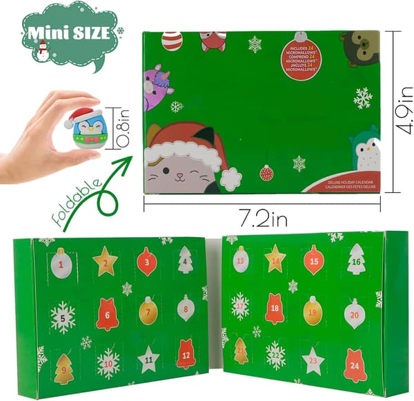 MicroMallow 24 – Julekalender med 24 unike bedårende figurer, festlig nedtellingsoverraskelse til barn
