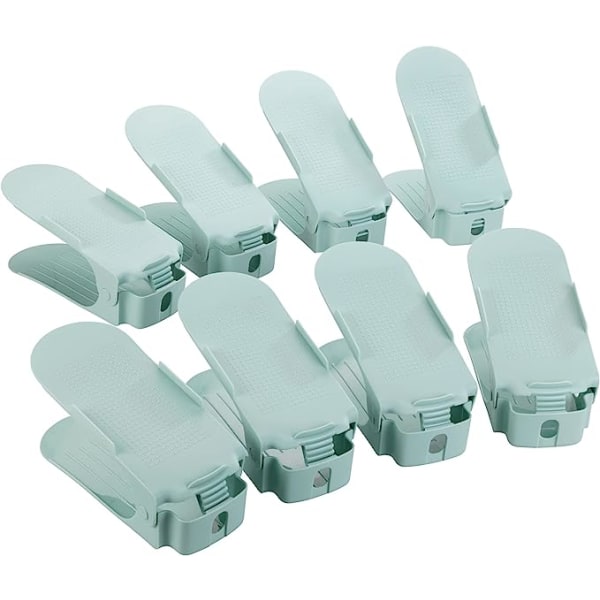 8pcs Polypropylene shoe rack Turquoise Small