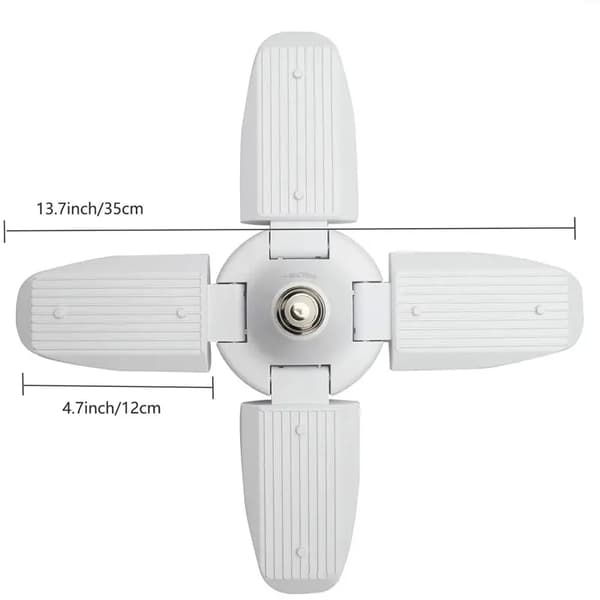 2 stk. 28W sammenklappelige LED-pærer, E27, 110-220V