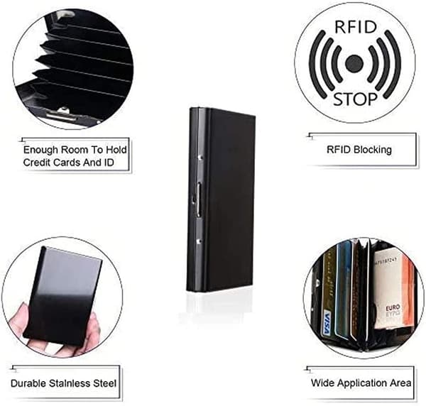 2 kpl:n käyntikorttikotelo, RFID-korttikotelo, luottokorttikotelo,