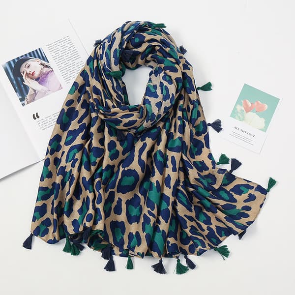 Leopard Print Dame Sjal - Pashmina Sjal Tørklæder Charp