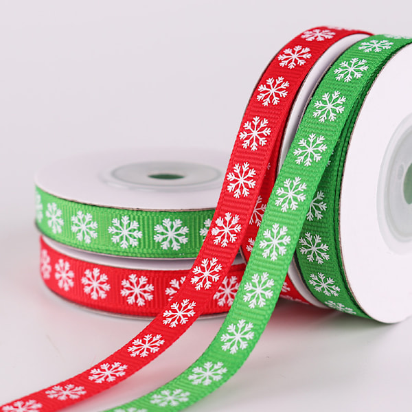 2 stk Grosgrain Juleribbon til Dekorasjon