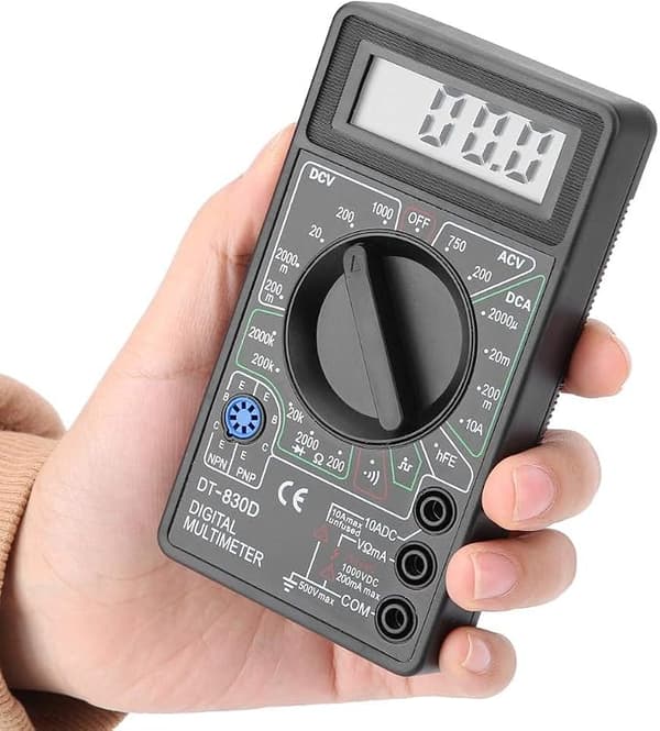 DT830D LCD Digital Multimeter, Voltmeter Ammeter AC/DC Meter Tes