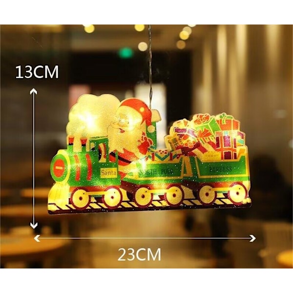 1 pcs Christmas Window Decoration Lights, Sucker Window Hanging Light String Christmas Party Decoration Gifts