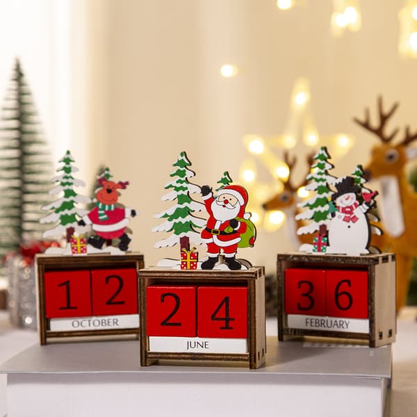 3 DIY Julepynt i Tre Countdown Kalender Gammel Mann Snø