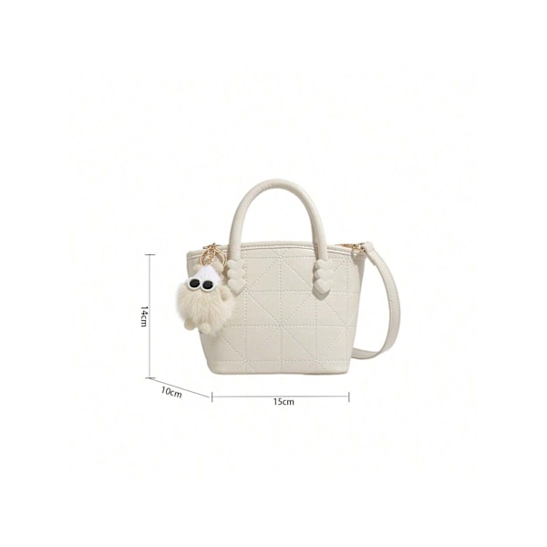 Håndtasker til kvinder - Crossbody tasker, søde skuldertasker, clutch tasker, pendler crossbody tasker til piger og kvinder - Hvid White