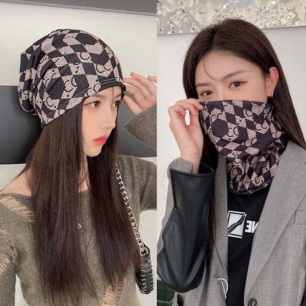 En öronmask, ett nackskydd, en multifunktionsscarf, en mask agai
