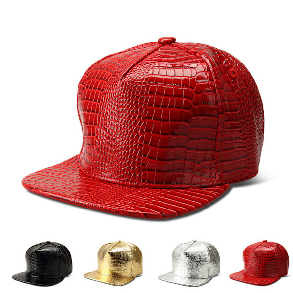 Rabatterade unisex snapback-hattar, justerbar hiphop-bas med platt skärm