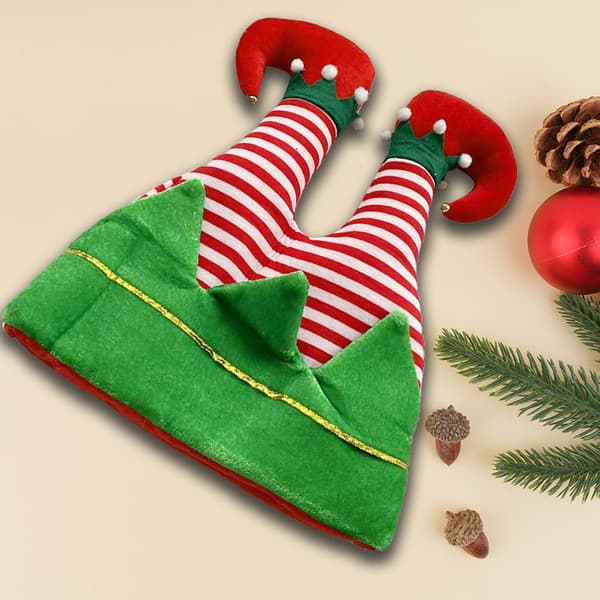 Jul Barn Vuxna Jul Tomte Röda Byxor Tomte Jul