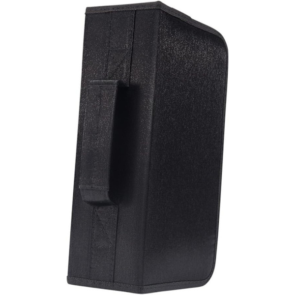 CD/DVD-etuiholder, 128 kapacitet CD VCD mediemappe, opbevaring, holder, hæfte, arrangør - sort