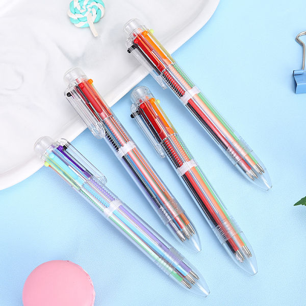 Multifarvede kuglepenne 40-pak Retractable Ballpoint Pens - 6 farver Cl