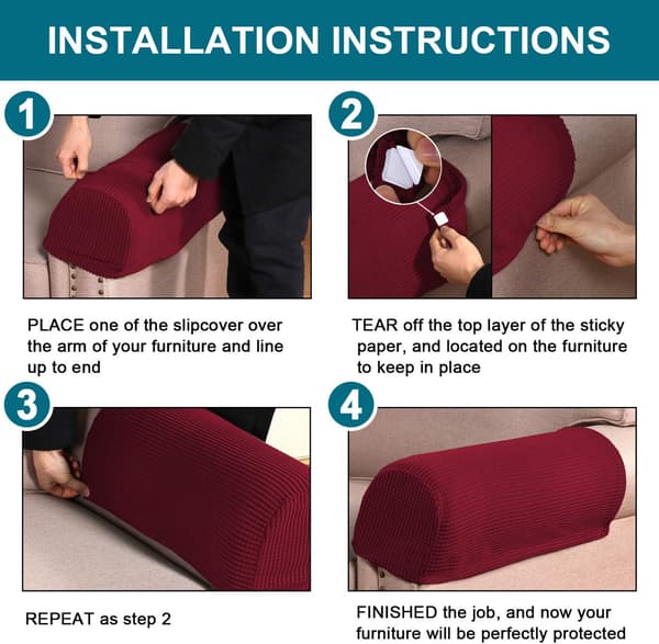 Stretch Invalid Slipcovers för Stolar och Soffor Couch Slipcovers
