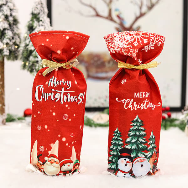 2 stk. Julepynt Kreativ Tryk Malet Dukke Vin b