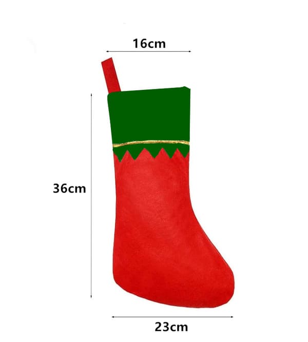 4 st julgransdekoration presentstrumpor (gröna)