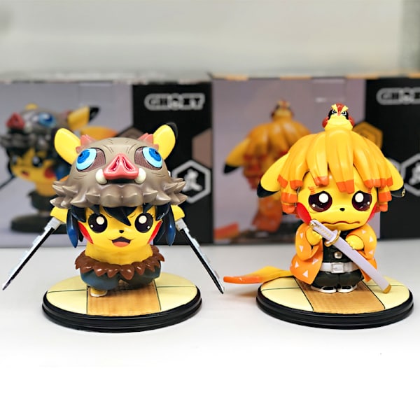 Ghost Killing Blade Manual Pikachu COS Dragt Model (2)