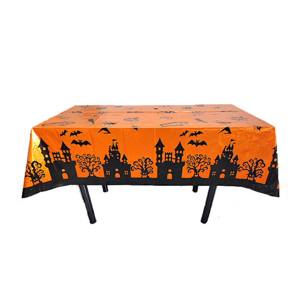 Halloween-dug med græskarprint, rektangulær plast