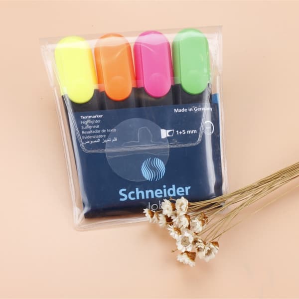 6 Schneider JOB highlightere 150 stærkt farvede highlighter ma