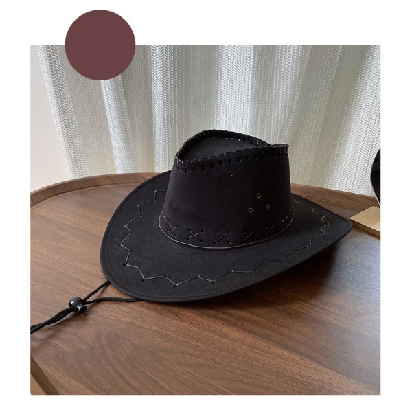 Knight Hat Mongolisk Präriehatt (svart)