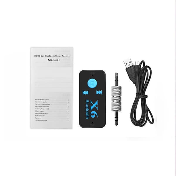 Bluetooth 5.0 musikkmottaker for bil/hjemmestereosystem, Bluetooth AUX