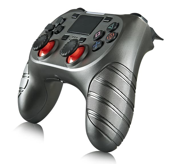 PS4-spilkontroller med seksakset dobbelt vibration med lys PS4 trådløs