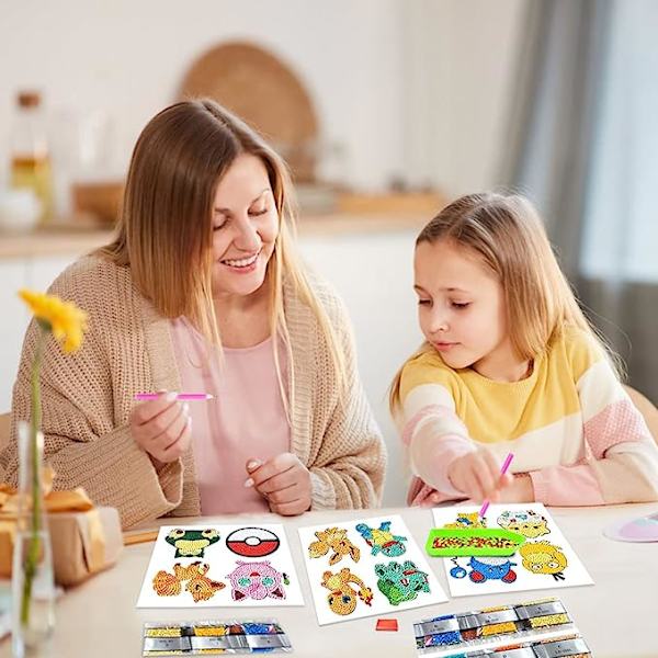 5D Diamantmålningsstickers Kits för Barn