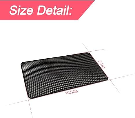Antiskli gummimatte for bildashboard, 10,6 x 5,9 Universal Non