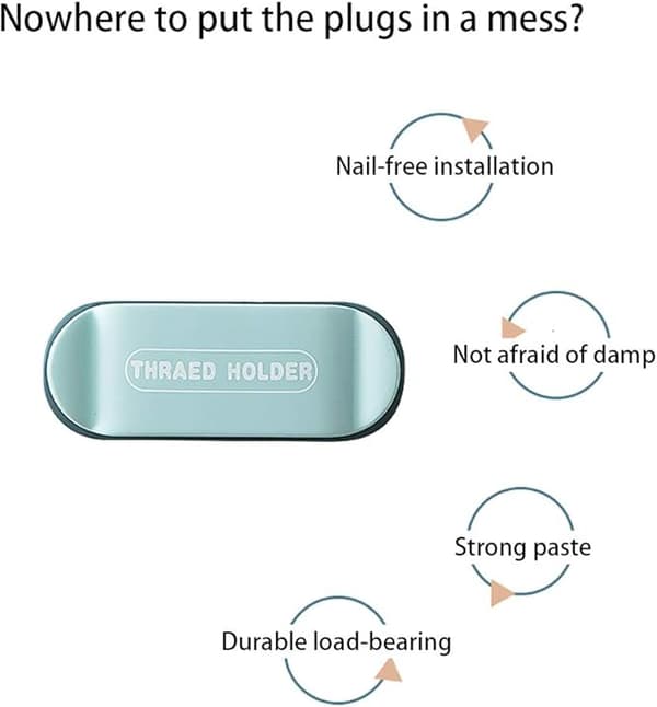 Socket Wire Holder Non-Marking Cable Retainer Hook, Cable Clips