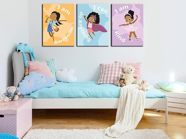 Svart tjej canvas tavlor