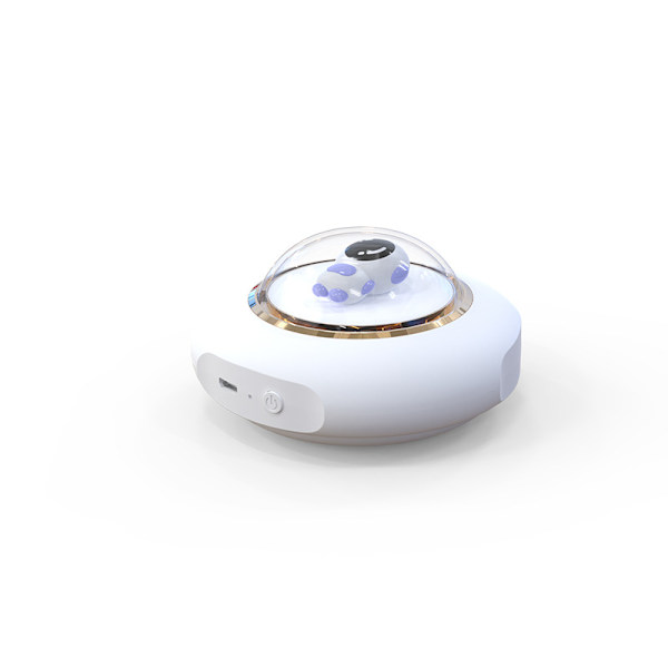 Astronaut Luminous Flying Saucer Hand Warmer Power Bank Warm Bab
