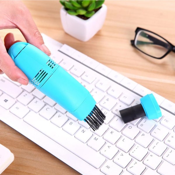 1 Mini USB -pölynimuri harjalla ja geelillä näppäimistön puhdistukseen R