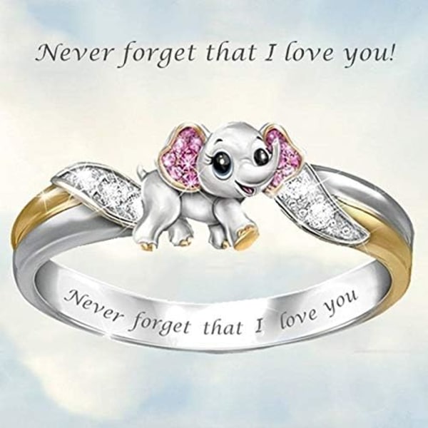 Søte elefantringer for tenåringsjenter, 'Never Forget I Love You' El