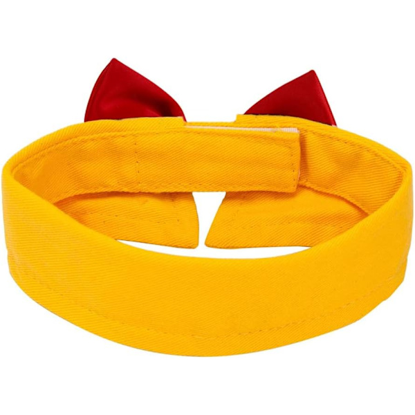 Käsityönä valmistettu säädettävä virallinen rusetti koirille ja kissoille Yellow S
